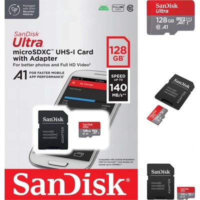 SanDisk SDXC UHS-I U1 8GB SDSQUAB-128G-GN6MA