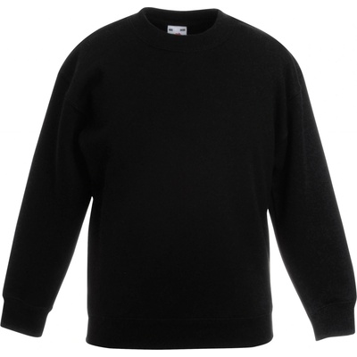 Fruit of the Loom dětská mikina F.O.L. Classic Kids Set-In Sweat černá