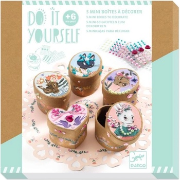 DJECO Творчески комплект Djeco - Направи си сам мини кутийки за съхранение (DJ07918)