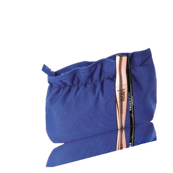 Deborah Комплект Deborah: Instant Maxi Volume Volumizing Mascara Black 11 ml + 24 Ore Extra Gel Pencil Eyeliner Black 15 g + текстилна чанта за гримове синя