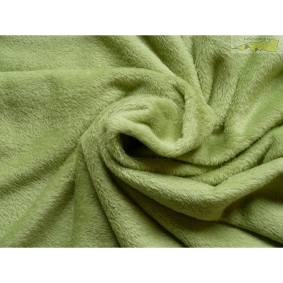 flanel fleece bledě zelený