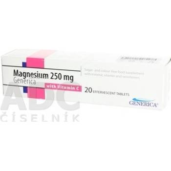 Generica Magnesium 250 mg 20 šumivých tabliet