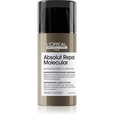 L'Oréal Absolut Repair Molecular Professional Leave-In Mask Маски за коса 100ml