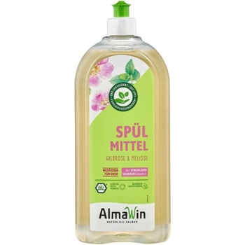 Almawin Spülmittel Wildrose Melisse tekutý prostriedok na riad Bio Divoká ruža Bio Medovka 1 l