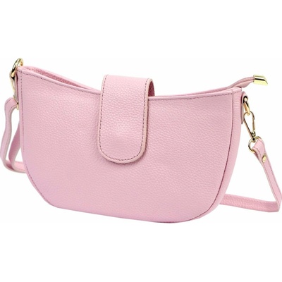 Luka dámska kožená crossbody kabelka púdrová ružová 26-102