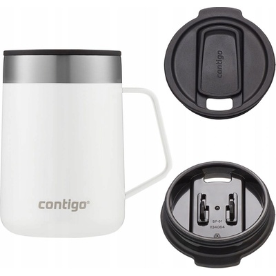 Contigo Termo hrnček STREETERVILLE biely s držadlom 420 ml