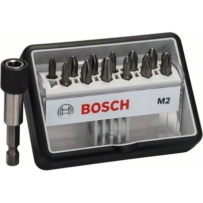sada bitů šroubovacích Bosch (12+1 ks Robust Line, M Extra-Hart 2607002564
