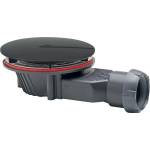 WIRQUIN Сифон за душ корито Wirquin Slim+ с капак, черен мат (30724967)