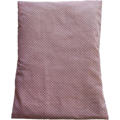 LKV Lomnice Relaxační vankúš s výplní z pohankových slupek bílý puntík 30x40