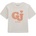 GUESS Бяла широка тениска за мини момиче с контрастни букви GJ с глитери Guess