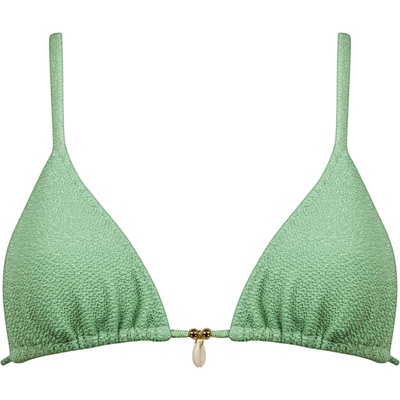 Watercult Дамско бикини горнище Watercult Women's Swimsparkle Triangle Bikini Top - Sage Shimmer - размер 42 (EU) (150-4957-0114)