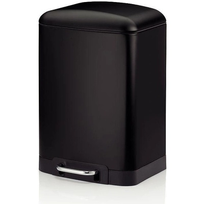 Kela Кош за отпадъци с педал KELA Davino 12 л, черен (1527)