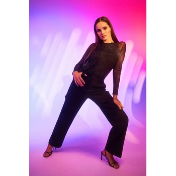 Moodo Топ с прозрачни ръкави Moodo Moodo | Cheren | ЖЕНИ | XS