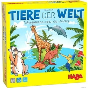 HABA Настолна игра за учене с факти - Животните по света - haba (1306560001)