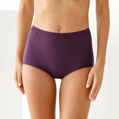 Blancheporte Maxi nohavičiky Sloggi® Basic+ súprava 3+1 zdarma sivá slivková ružová lila