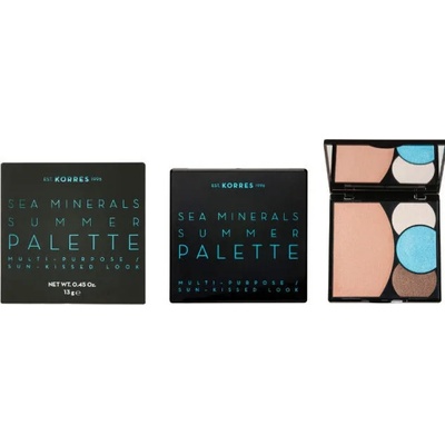 KORRES Лятна палитра за лице и очи , Korres Sea Minerals Summer Palette Blue Waters