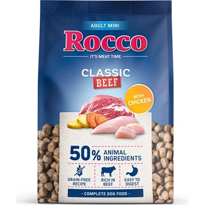 Rocco Adult Mini Classic hovězí s kuřecím 6 x 1 kg