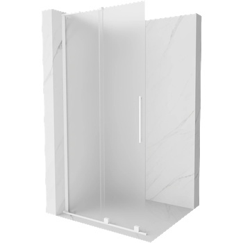 Mexen Velar L плъзгащ се душ параван Walk-in 110 x 200 см, матово стъкло 8 мм, бял - 871-110-003-33-20 (871-110-003-33-20)