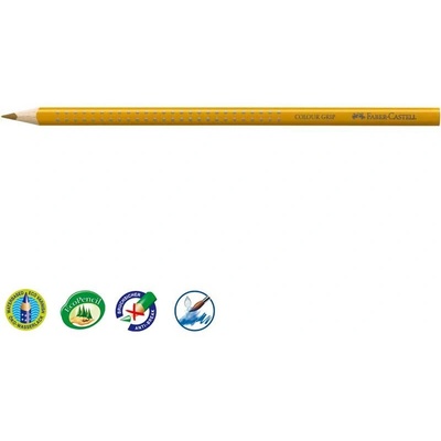 Faber-Castell Цветен молив FABER-CASTELL Grip 2001 триъгълна форма, цвят тухла 112483 (112483)