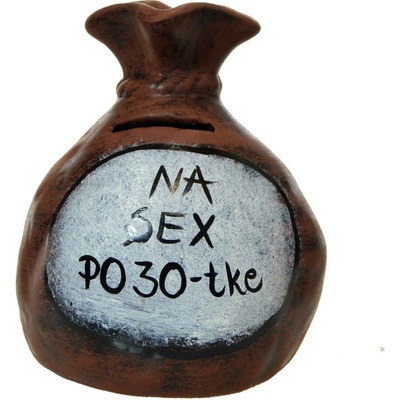 Pokladnička s nápisom - na sex po 30-tke