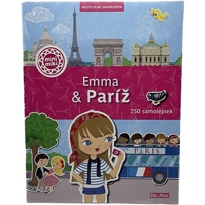 Ella&Max Emma & Paríž kniha samolepiek vyše 300 samolepiek