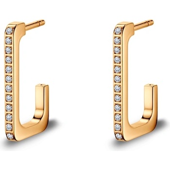 SAVICKI Обеци Savicki: двуцветно злато, диаманти