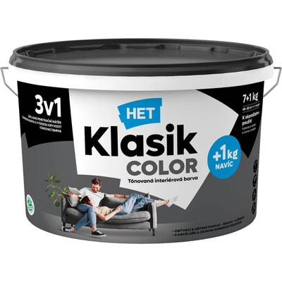 HET Klasik color 7+1kg barevná malířská barva