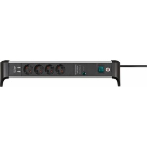 brennenstuhl Alu-Office-Line 4 Plug 1,8 m Switch (1391020410)