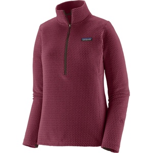 Patagonia Дамски поларен пуловер Patagonia Women's R1 Air Zip Neck Fleece jumper - Berry Fig - размер XS (105-6527-0611)