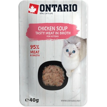 Ontario Kitten Soup Chicken, Carrot & Rice 40 g