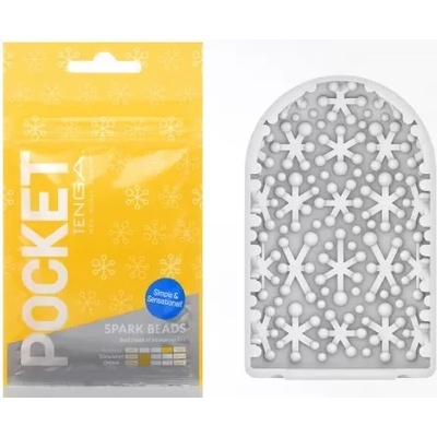 Джобен мастурбатор, искрящи снежинки - Pocket Tenga Spark Beads (TENGA00213)