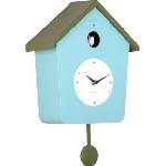 Karlsson Cuckoo Light стенен часовник с кукувица, светлосин (KA6044BL)