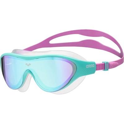 Детски плувни очила Arena Kid's The One Mask Mirror Swimming goggles - Blue / Water / Violet - размер One Size (205-5130-0111)