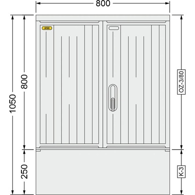 SFOS 800x1050x245 mm OZ-3/80 + K-3