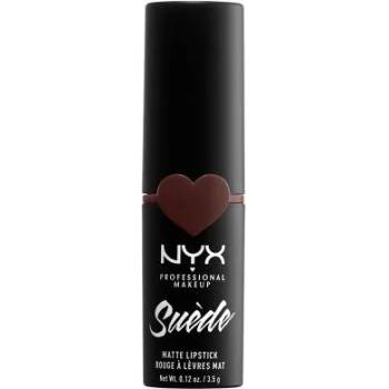 NYX Cosmetics Suède Matte Lipstick матиращо класическо червило 3.5 g нюанс 07 Cold Brew