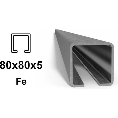 C-Profil 80x80x5 mm, Fe 3 m (CP-80-3)