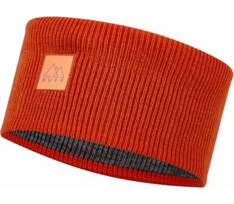 Buff Crossknit Headband Solid Fire