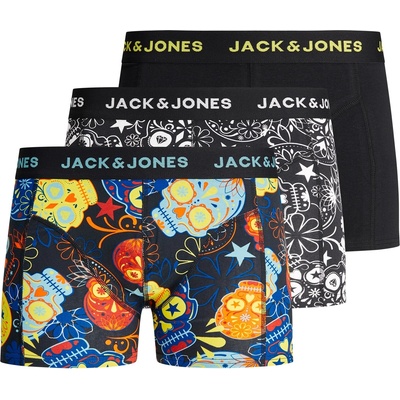 Jack and Jones Боксерки Jack and Jones Kids' Skull Pack Trunks - Black