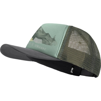 Jack Wolfskin Детска шапка с козирка Jack wolfskin Kid's Animal Mesh Cap - Print Green Zinnia - размер One Size (904-5780-0211)