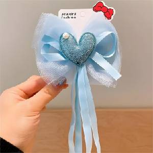 HARAHU Декоративна щипка за коса Heart - Синя KP38387