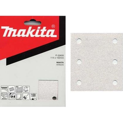 MAKITA P-35829 Brusný papír 114x102mm/ 10ks/ K80 k BO4561/54 – Zboží Dáma