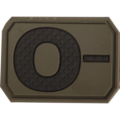 Mil-Tec PATCH 3D BLOOD 0 NEGATIV oliva 16831801