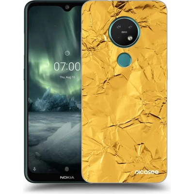 Púzdro Picasee silikónové Nokia 7.2 - zlaté čiré