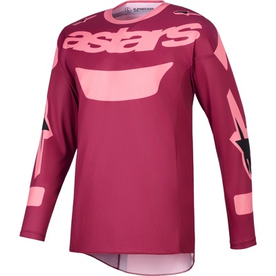 Alpinestars RACER RIWAY tmavě červená/korálová