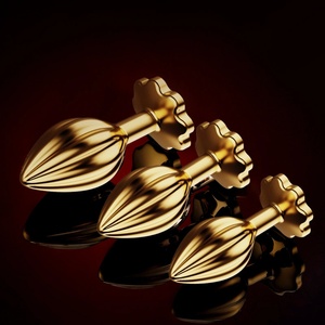 SuperLove Nympho Butt Plugs Set Gold