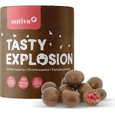 NUTIVA Lyofilizované maliny v mliečnej čokoláde 150 g