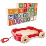 Hape Дървена количка с кубчета (E0487A)