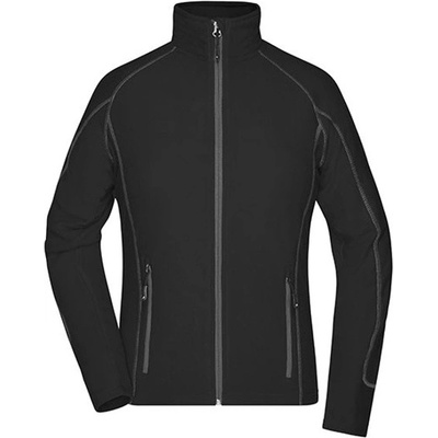 James&Nicholson dámska fleecová mikina JN596 Black