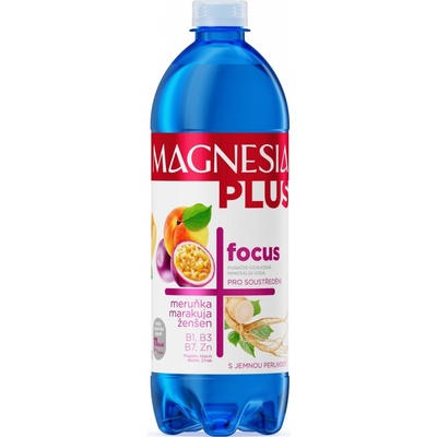 Magnesia Focus jemně perlivá meruňka marakuja ženšen 6 x 0,7 l
