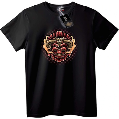 NOONEBRAND Тениска Племенна Рогата Маска - S, Black